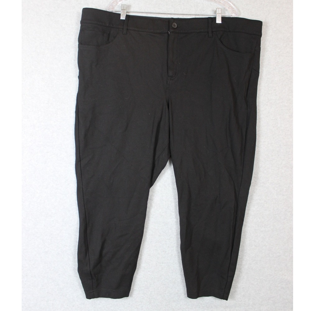 Torrid Black Cropped Pants Womens Size 26 Stretch Casual Everyday‎